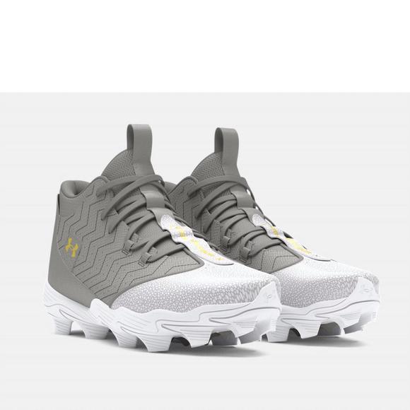 NEW UNDER ARMOUR men's harper nine rm cleat in baseball gray - Picture 1 of 3
